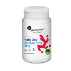 Aliness Astaksantyna Nat Axtin 8mg - naturalna astaksantyna - 60kaps.