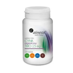 Aliness Cynk Organiczny Trio 15mg - 3 formy cynku - 100tab.