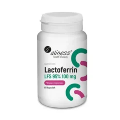Aliness Lactoferrin 100mg - laktoferyna - 60kaps.