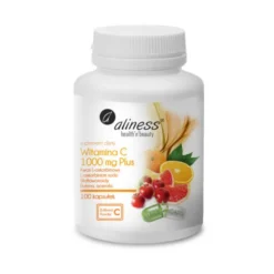Aliness Witamina C 1000mg Plus - witamina C z bioflawonoidami - 100kaps.