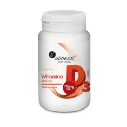 Aliness Witamina D3 Forte 4000IU - witamina D3 4000 IU - 120kaps.