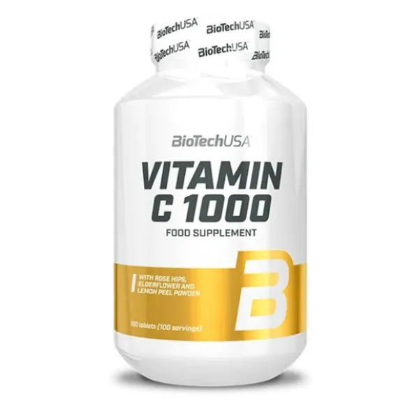 BioTech Vitamin C 1000 with Bioflavonoids and Rose Hip - 100 tabl.