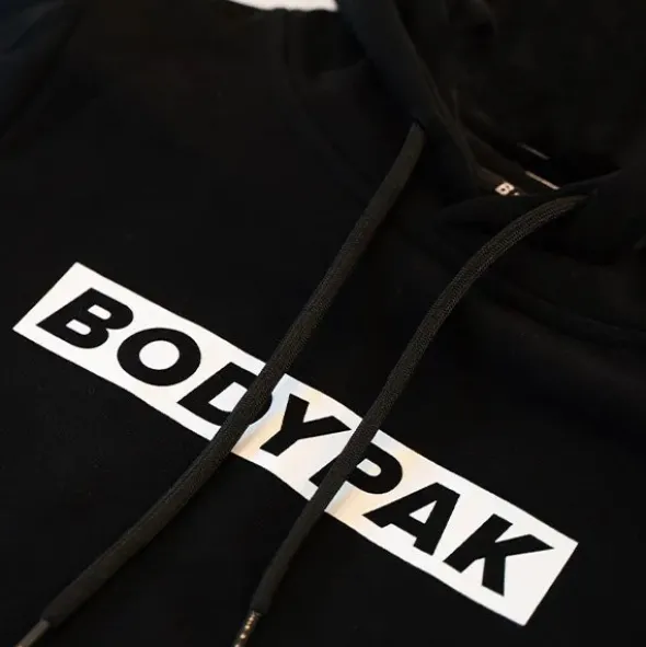 BODYPAK Bluza z kapturem męska - BLACK