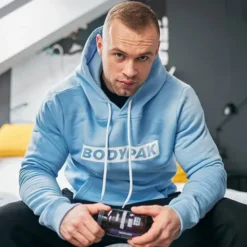 BODYPAK Bluza z kapturem męska - BLUE