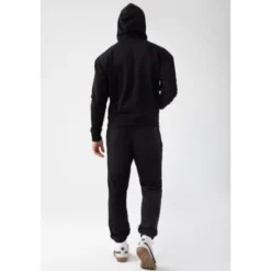 Czarna bluza męska z kapturem TW BASIC HOODIE 185 M BLACK