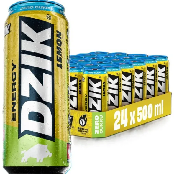 DZIK ENERGY LEMON - 24 x 500ml