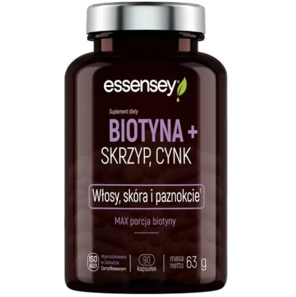 Essensey Biotyna + Skrzyp + Cynk - 90 kaps.