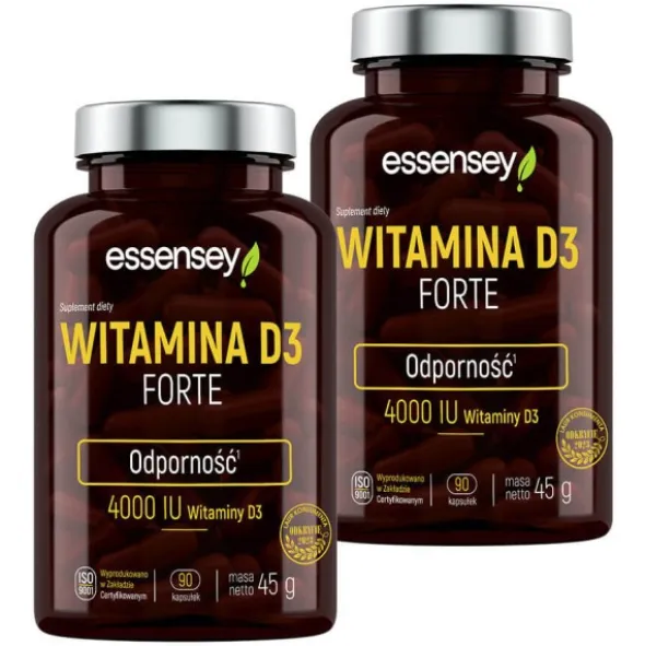 Essensey Witamina D3 Forte na Odporność 2 x 90 kaps.