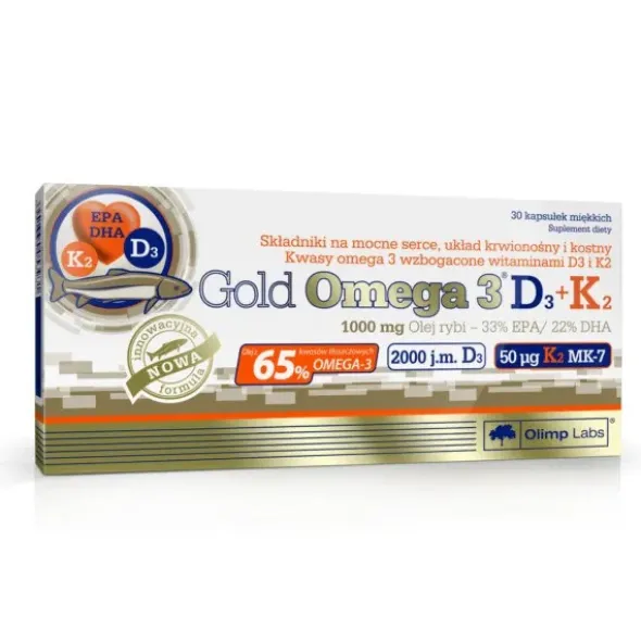 Olimp Gold Omega 3 D3 + K2 - 30 kaps.
