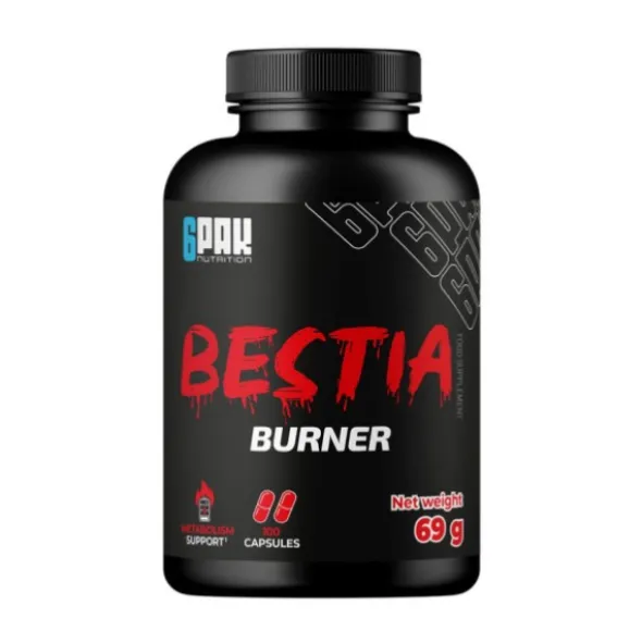 6PAK Nutrition Bestia Burner - 100 kaps. Spalacz tłuszczu