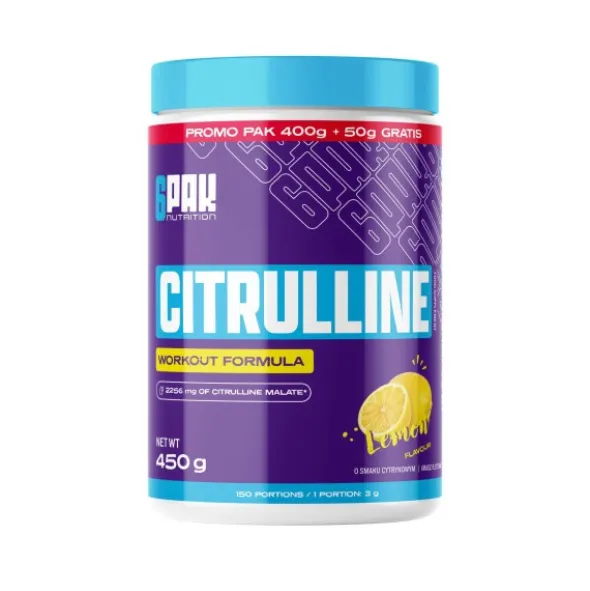6PAK Nutrition Citrulline Jabłczan Cytruliny - 450g