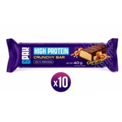 6Pak Nutrition High Protein Crunchy Bar Caramel 10x40g