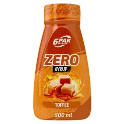 6PAK Nutrition Syrup ZERO Toffe - 500ml