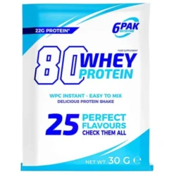 6PAK Nutrition 80 Whey Protein - 30g