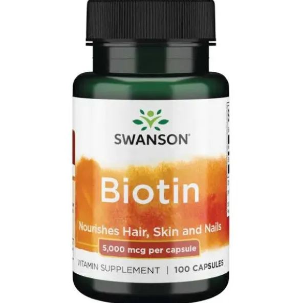 Swanson Biotin 5000 mcg - 100 kaps.
