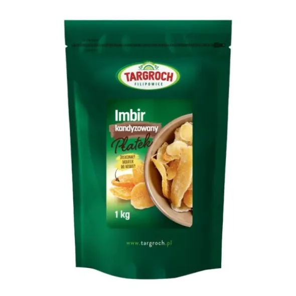 Targroch Imbir Kandyzowany Płatek - 1000g
