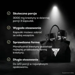 Trec Creatine 3000 - monohydrat kreatyny w kapsułkach - 180 kaps.