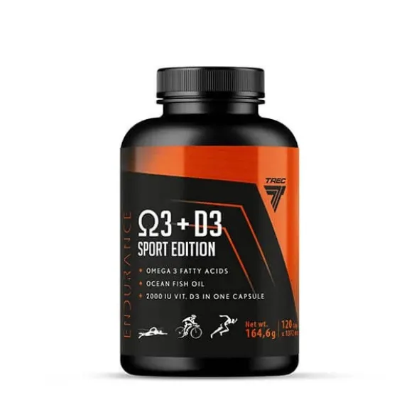 Trec Endurance Omega 3 + D3 Sport Edition - 120 kaps.