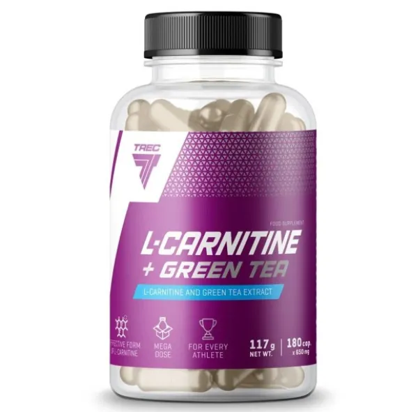 Trec L-Carnitine + Green Tea - 180 kaps.