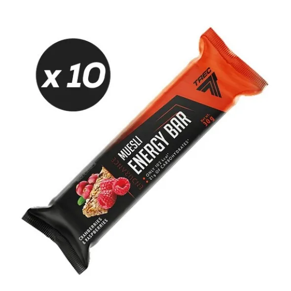Trec Muesli Energy Bar Cranberries & Raspberries 10x30g