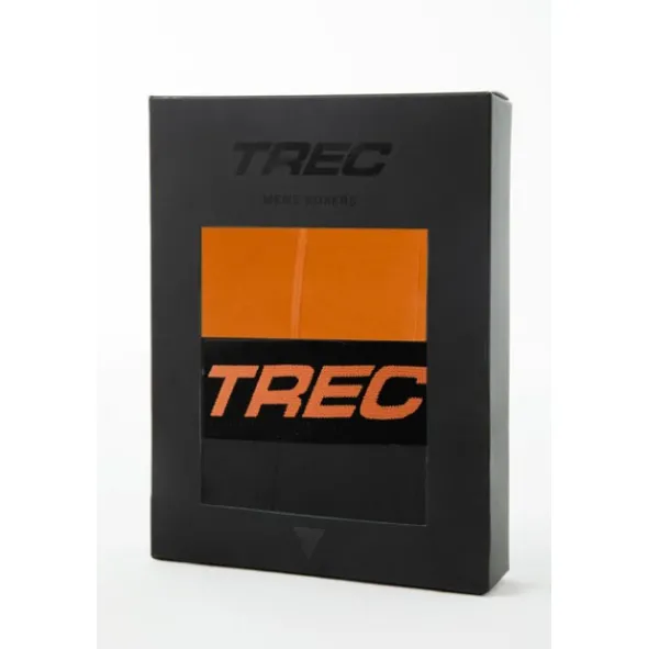 Trec Wear Boxer Shorts 190 Black-Orange - 2pak bokserek męskich