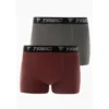 Trec Wear Boxer Shorts 190 Grey-Burgundy - 2pak bokserek męskich