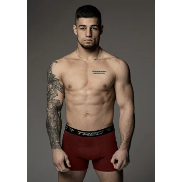 Trec Wear Boxer Shorts 190 Grey-Burgundy - 2pak bokserek męskich