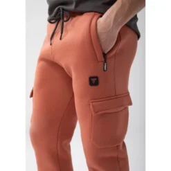 Trec Wear Brązowe spodnie męskie Basic Pants Cargo 150 T Brown