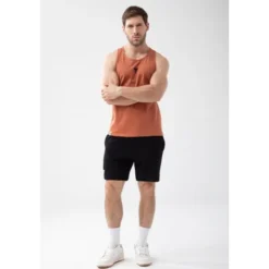 Trec Wear Brązowy tank top męski Basic Tank Top 150 Brown