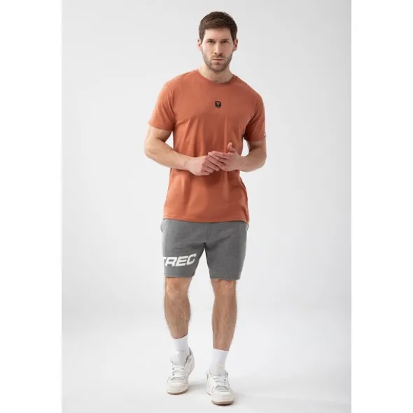 Trec Wear Brązowy T-shirt męski Basic Tshirt 150 T Brown