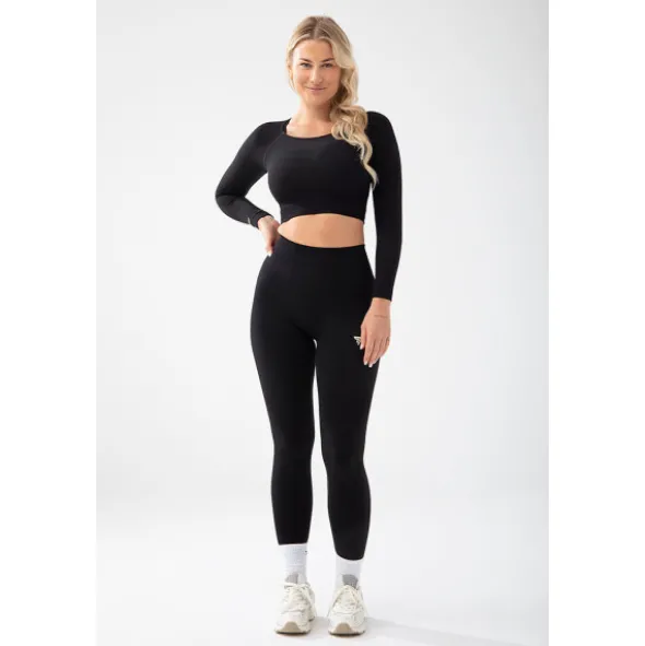 Trec Wear Czarny top damski Trecgirl Sport Longsleeve Top 160 Black