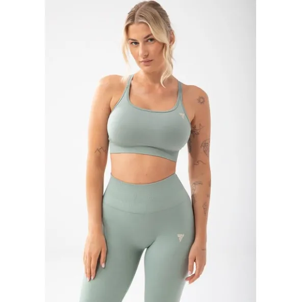 Trec Wear Zielony stanik sportowy Trecgirl Sport Bra 160 Green