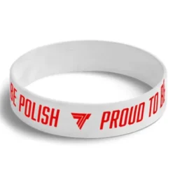 Trec Wristband 066 Opaska Silikonowa PROUD TO BE POLISH - White