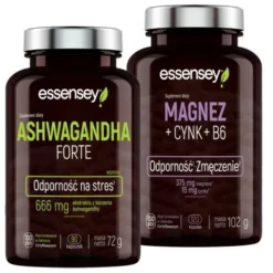 Zestaw Essensey Ashwagandha Forte + Magnez & Cynk & B6