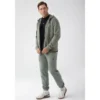 Zielona bluza rozpinana męska TW BASIC HOODIE ZIP 180 M GREEN