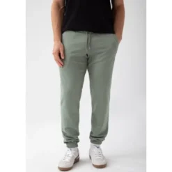Zielone spodnie dresowe męskie TW BASIC PANTS 180 M GREEN